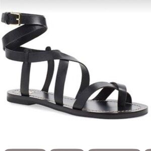 Tory Burch Black Strappy Sandals